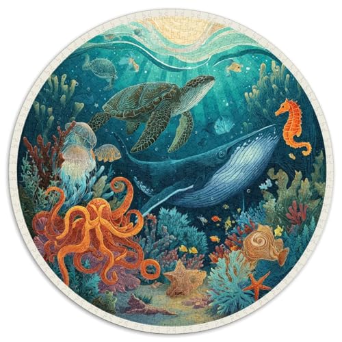 Puzzle 1000 Pièces Adulte Coraux Et Baleines - Découvrez Un Monde Sous-marin Magique Avec Ce Puzzle 1000 Pièces. Conçu Pour Les Amateurs De Défis, Ce Casse-tête Offre Relaxation Et Stimulation Mentale von GRBASNDOU