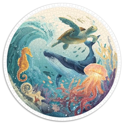 Puzzle 1000 Pièces Adulte Mer Et Ciel - Découvrez UNE Scène Marine Époustouflante Avec Ce Puzzle 1000 Pièces. Qualité Premium, Pièces Résistantes Et Design Coloré. Idéal Pour Les Amateurs D’Art von GRBASNDOU