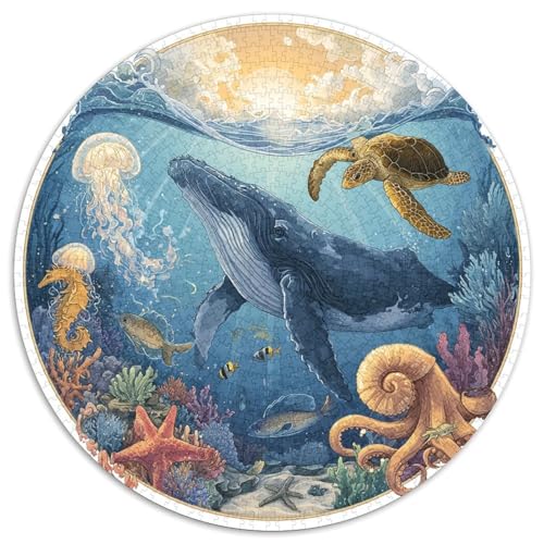 Puzzle 1000 Pièces Adulte Monde Marin Mystérieux - Plongez Dans L’océan Avec Ce Puzzle 1000 Pièces. Design Réaliste, Pièces De Qualité Et Défis Adaptés Aux Adultes. Idéal Pour Les Amateurs De Puzzles von GRBASNDOU