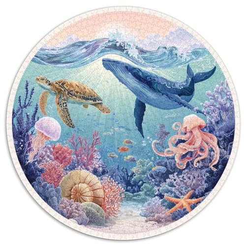 Puzzle 1000 Pièces Adulte Monde Marin Mystérieux - Plongez Dans L’océan Avec Ce Puzzle 1000 Pièces. Design Réaliste, Pièces De Qualité Et Défis Adaptés Aux Adultes. Idéal Pour Les Amateurs De Puzzles von GRBASNDOU