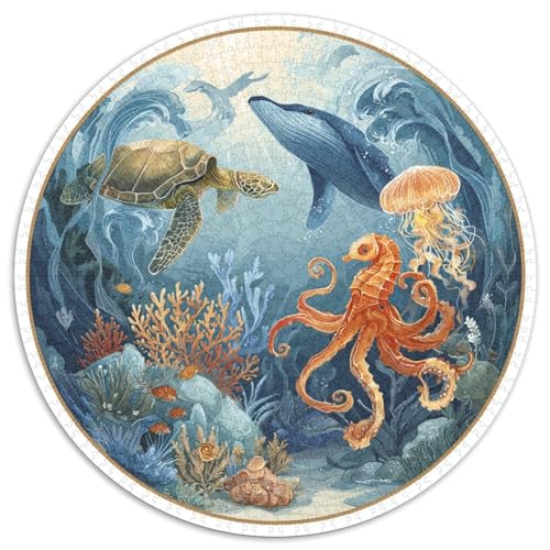 Puzzle 1000 Pièces Adulte Océan Et Créatures - Plongez Dans L’Univers Marin Avec Ce Puzzle 1000 Pièces. Design Détaillé, Pièces Durables Et Assemblage Stimulant. Idéal Pour Les Amateurs De Nature Puzzle 1000 Pièces Adulte Océan Et Créatures - Plongez Dans L’Univers Marin Avec Ce Puzzle 1000 Pièces. Design Détaillé, Pièces Durables Et Assemblage Stimulant. Idéal Pour Les Amateurs De Nature von GRBASNDOU