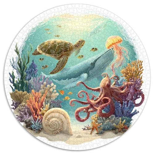 Puzzle 1000 Pièces Adulte Océan Et Créatures - Plongez Dans L’Univers Marin Avec Ce Puzzle 1000 Pièces. Design Détaillé, Pièces Durables Et Assemblage Stimulant. Idéal Pour Les Amateurs De Nature von GRBASNDOU
