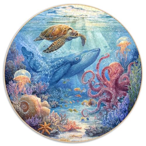 Puzzle 1000 Pièces Adulte Océan Profond - Découvrez Les Abysses Avec Ce Puzzle 1000 Pièces. Conçu Pour Les Amateurs De Défis, Ce Casse-tête Offre Un Rendu Réaliste Et UNE Expérience Immersive von GRBASNDOU
