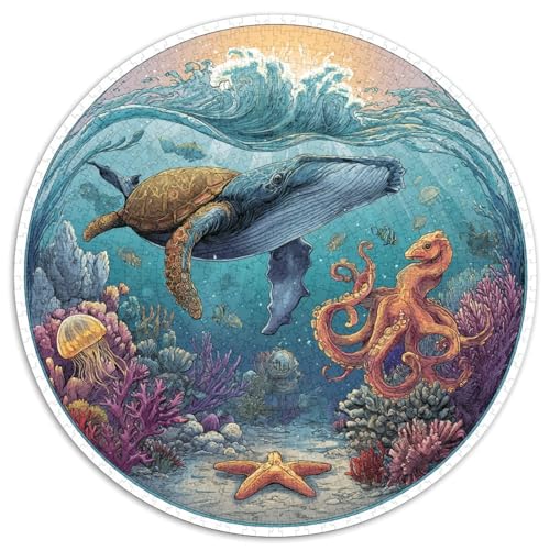 Puzzle 1000 Teile Erwachsene Unterwasserwelt Hochwertige Meeresleben-Motive Mit Korallenriffen Und Bunten Fischen. Herausfordernde Puzzle Für Erwachsene Zum Entspannen Und Konzentrieren. Familienfreun Puzzle 1000 Teile Erwachsene Unterwasserwelt Hochwertige Meeresleben-Motive Mit Korallenriffen Und Bunten Fischen. Herausfordernde Puzzle Für Erwachsene Zum Entspannen Und Konzentrieren. Familienfreun von GRBASNDOU