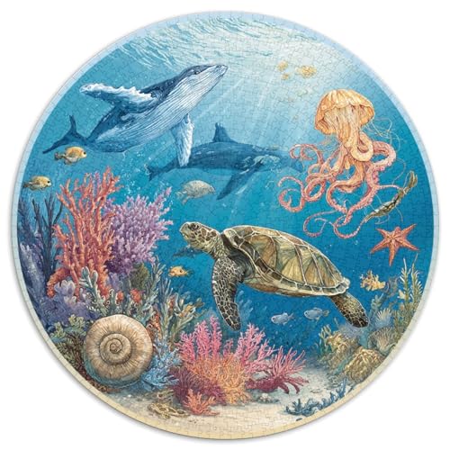 Puzzle 1000 Teile Erwachsene Unterwasserwelt Hochwertige Meeresleben-Motive Mit Korallenriffen Und Bunten Fischen. Herausfordernde Puzzle Für Erwachsene Zum Entspannen Und Konzentrieren. Familienfreun Puzzle 1000 Teile Erwachsene Unterwasserwelt Hochwertige Meeresleben-Motive Mit Korallenriffen Und Bunten Fischen. Herausfordernde Puzzle Für Erwachsene Zum Entspannen Und Konzentrieren. Familienfreun von GRBASNDOU