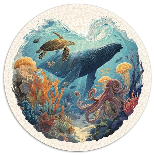 Puzzle 1000 Teile Erwachsene Unterwasserwelt Hochwertige Meeresleben-Motive Mit Korallenriffen Und Bunten Fischen. Herausfordernde Puzzle Für Erwachsene Zum Entspannen Und Konzentrieren. Familienfreun Puzzle 1000 Teile Erwachsene Unterwasserwelt Hochwertige Meeresleben-Motive Mit Korallenriffen Und Bunten Fischen. Herausfordernde Puzzle Für Erwachsene Zum Entspannen Und Konzentrieren. Familienfreun von GRBASNDOU