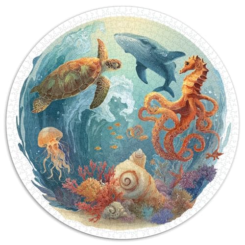 Puzzle Adulte 1000 Pièces Thème Nautique - Ce Puzzle 1000 Pièces Offre Un Aperçu Captivant des Fonds Marins. Parfait Pour Les Amateurs De Défis, De Détente Et De Loisirs Créatifs von GRBASNDOU