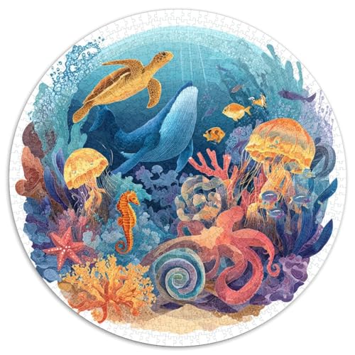 Puzzle Adulte 1000 Pièces Thème Océanique - Ce Puzzle 1000 Pièces En Haute Qualité Représente Un Univers Marin Coloré. Parfait Pour Les Amateurs De Loisirs Créatifs, La Détente Et Les Jeux En Famille von GRBASNDOU