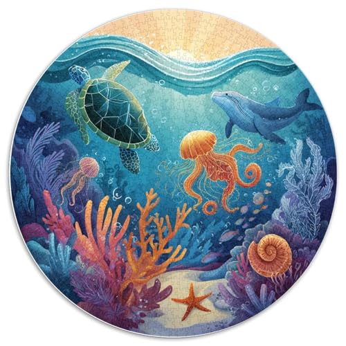Puzzle Adulte 1000 Pièces Thème Poissons Et Coraux - Ce Puzzle 1000 Pièces Vous Emmène Dans Un Monde Sous-marin Vibrant. Parfait Pour Les Amateurs D’Art, De Nature Et De Loisirs Intellectuels von GRBASNDOU