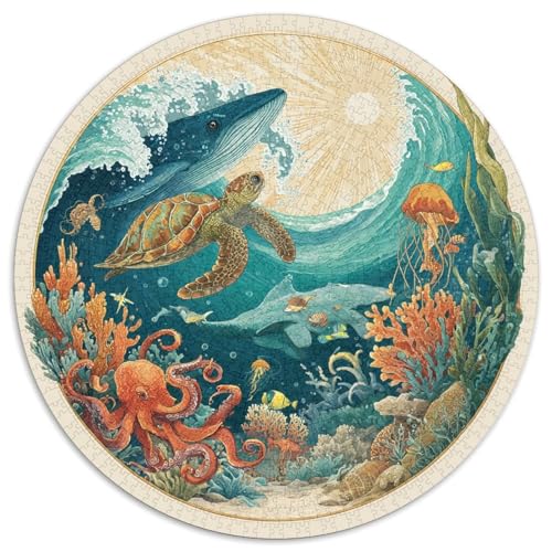 Puzzle Classique 1000 Pièces Thème Océanique - Un Puzzle Adulte 1000 Pièces Qui Allie Détente Et Concentration. Parfait Pour Les Amateurs De Loisirs Créatifs Et De Défis Mentaux. Détails Saisissants von GRBASNDOU