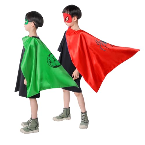 GREAHWD Superhelden Kostüm, Superhelden Umhänge und Masken, Kinder Spielzeug ab 3-9 Jungen Halloween Kostüm Maske Karneval Geschenk für Kinder GREAHWD Superhelden Kostüm, Superhelden Umhänge und Masken, Kinder Spielzeug ab 3-9 Jungen Halloween Kostüm Maske Karneval Geschenk für Kinder von GREAHWD