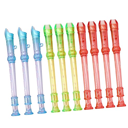 GREENADSCAPE 10 Stück Teiliges Kinderklarinette Mini Blasinstrument für Anfänger für Musikalische Früherziehung Transparent Zufällige Farben Zufällige Farbe von GREENADSCAPE