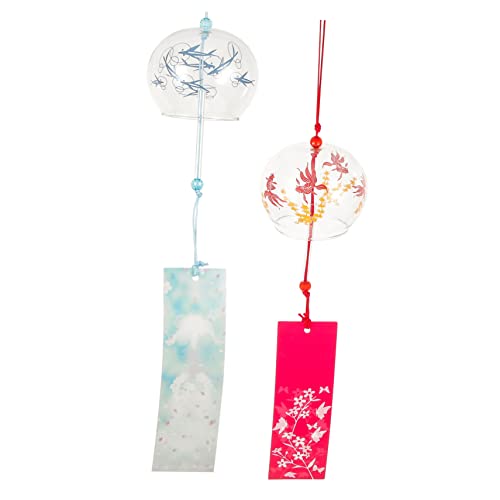 GREENADSCAPE 2Pcs Wind Chime Windglocken Hochzeit Hanges Glas Windglocke Outdoor Ornament Home Decors Balkon Anhänger Balkon Windgell Garten Anhänger Balkon Hängende Windglocke GREENADSCAPE 2Pcs Wind Chime Windglocken Hochzeit Hanges Glas Windglocke Outdoor Ornament Home Decors Balkon Anhänger Balkon Windgell Garten Anhänger Balkon Hängende Windglocke von GREENADSCAPE