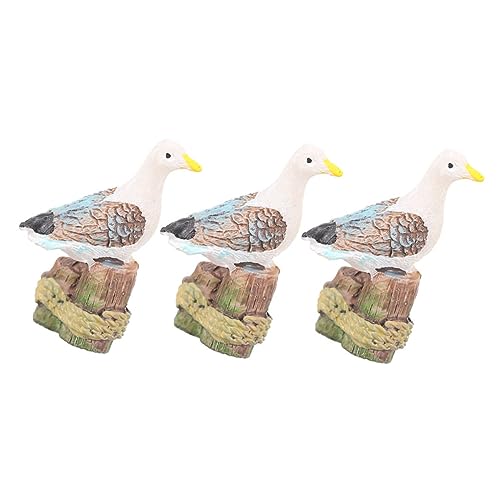 GREENADSCAPE Mini-Vogel Aquarium-Dekoration Filigrane Möwe Modell Lebensechte Deko Für Aquarien Abriebfeste Harzgestaltung Für Heim Und Büro von GREENADSCAPE