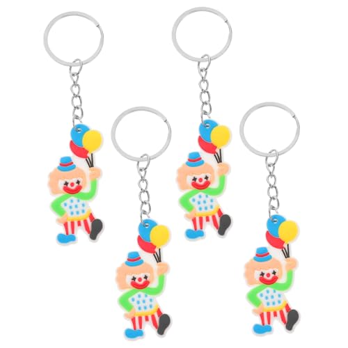 GREENADSCAPE 4 Stück Clown Schlüsselanhänger, Figur, Einzigartiger Schlüsselanhänger, Schlüsselanhänger, Plastikpuppe, Schlüsselanhänger, Rucksack Schlüsselanhänger, Cartoon Clown GREENADSCAPE 4 Stück Clown Schlüsselanhänger, Figur, Einzigartiger Schlüsselanhänger, Schlüsselanhänger, Plastikpuppe, Schlüsselanhänger, Rucksack Schlüsselanhänger, Cartoon Clown von GREENADSCAPE