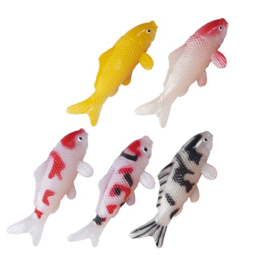 GREENADSCAPE 5-teilige PVC-Fisch-Dekoration Für Aquarium Kunstfische Teichfische Koi-Fisch-Ornament Schwimmende Miniatur-Figuren GREENADSCAPE 5-teilige PVC-Fisch-Dekoration Für Aquarium Kunstfische Teichfische Koi-Fisch-Ornament Schwimmende Miniatur-Figuren von GREENADSCAPE