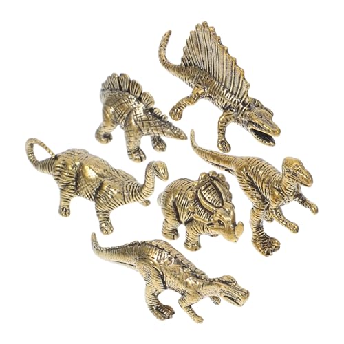 GREENADSCAPE 6 Stück Mini-dinosaurierfiguren Aus Messing Actionfigur Vintage-Dinosaurier-Set Mini-Dinosaurier-Ornament für Zuhause Büro Geburtstag GREENADSCAPE 6 Stück Mini-dinosaurierfiguren Aus Messing Actionfigur Vintage-Dinosaurier-Set Mini-Dinosaurier-Ornament für Zuhause Büro Geburtstag von GREENADSCAPE