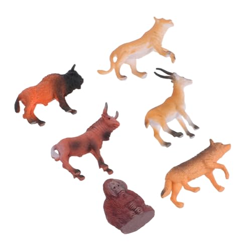 GREENADSCAPE 6 Stücke Afrikanische Tier Modelle Realistische Bauernhof Spielzeug Wilde Tiere Party Favors Miniatur Für Home von GREENADSCAPE