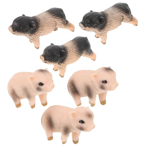 GREENADSCAPE 6 Stück Realistische Schweinefiguren: Spielzeug Für Nutztiere, Spielzeug Für Kinder, Bauernhoftiere, Feengarten, Miniatur-schweinchenfiguren, Pädagogisches Kognitives Spielset GREENADSCAPE 6 Stück Realistische Schweinefiguren: Spielzeug Für Nutztiere, Spielzeug Für Kinder, Bauernhoftiere, Feengarten, Miniatur-schweinchenfiguren, Pädagogisches Kognitives Spielset von GREENADSCAPE