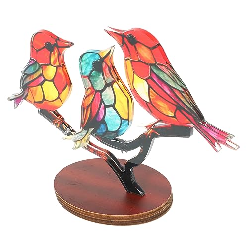 GREENADSCAPE Vogel Dekoration Aus Lebensechte Kleine Vogelfigur Für Zuhause Mit Sockel Und Zweig Für Wohnzimmer Schlafzimmer Und Büro Deko GREENADSCAPE Vogel Dekoration Aus Lebensechte Kleine Vogelfigur Für Zuhause Mit Sockel Und Zweig Für Wohnzimmer Schlafzimmer Und Büro Deko von GREENADSCAPE