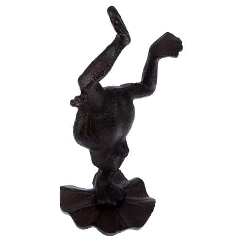 GREENADSCAPE Gusseisen Frosch Statue Im Vintage-Stil Kleine Yoga Frosch Dekoration Für Garten Wohnzimmer Und Büro Handgefertigte Robuste Tischdeko Mit Retro-Farben Und Details GREENADSCAPE Gusseisen Frosch Statue Im Vintage-Stil Kleine Yoga Frosch Dekoration Für Garten Wohnzimmer Und Büro Handgefertigte Robuste Tischdeko Mit Retro-Farben Und Details von GREENADSCAPE