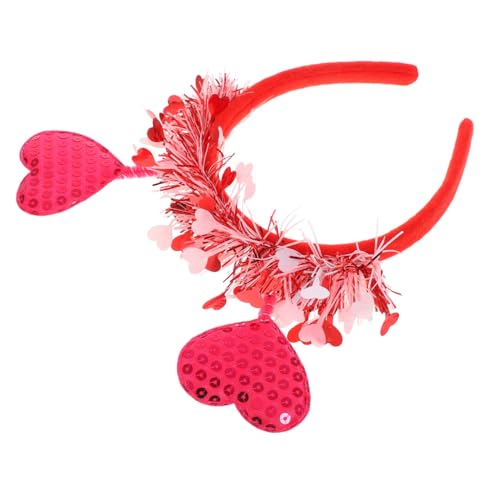 GREENADSCAPE Rotes Herzförmiges Stirnband Glitzernde Sonnenbrille Paillettenohrringe Für Valentinstag Hochzeit Party Feiertage GREENADSCAPE Rotes Herzförmiges Stirnband Glitzernde Sonnenbrille Paillettenohrringe Für Valentinstag Hochzeit Party Feiertage von GREENADSCAPE