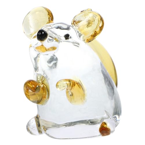 GREENADSCAPE Zarte Kristallmaus-Figur Tierskulptur Heimdekoration Fürs Zimmer GREENADSCAPE Zarte Kristallmaus-Figur Tierskulptur Heimdekoration Fürs Zimmer von GREENADSCAPE