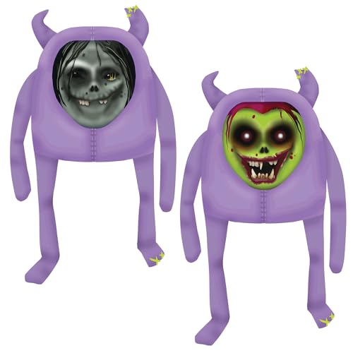 GREEPLINGZ® GREEPY® BUM, Wendi Go - Lustiger Horror Plüsch mit Dualen Seelen & Linsenrastergesicht Gruselig-süße Sammelfiguren Eeries 1 von GREEPZ