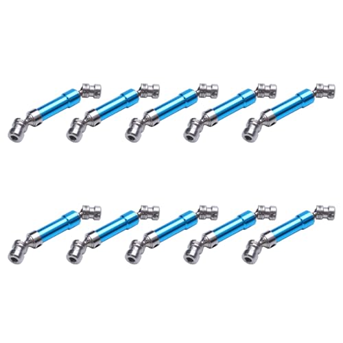 GREOHNMPAW 10 Stücke Metall Hinten Mittelantriebswelle CVD Getriebewelle für 1:12 12428 12423 RC Auto Kurzen Kurs Wüste Off-Road Blau von GREOHNMPAW