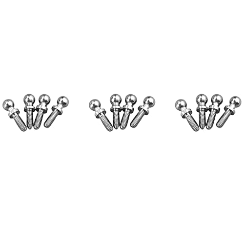 GREOHNMPAW 12 Stück Metall Kugelkopf Schrauben Kits K989-10 für K969 K979 K989 K999 P929 P939 284131 1/28 RC Auto Teile von GREOHNMPAW