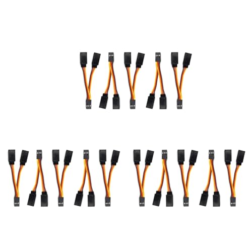 GREOHNMPAW 15 Stück JR/Futaba Style Servo 1 Bis 2 Y Kabelbaum Kabel Splitterkabel Stecker Auf Buchse Verlängerungskabel für RC Modelle 7cm GREOHNMPAW 15 Stück JR/Futaba Style Servo 1 Bis 2 Y Kabelbaum Kabel Splitterkabel Stecker Auf Buchse Verlängerungskabel für RC Modelle 7cm von GREOHNMPAW