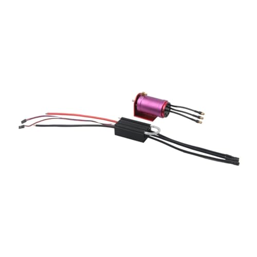 GREOHNMPAW 24 V RC Brushless 4082-1600 KV Brushless-Motor, Wasserkühlmantel mit Elektronischem 150-A-Drehzahlregler für RC-Bootsautos von GREOHNMPAW