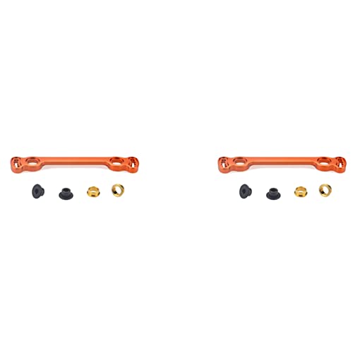 GREOHNMPAW 2X 8146 Metalllenk Platte für 1/8 9116 9020 9072 08421 08423 08425 08426 08427 Rc Auto Teile Zubehör, Orange von GREOHNMPAW