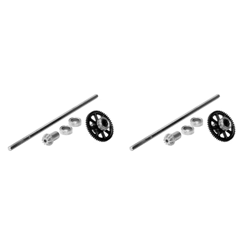 GREOHNMPAW 2X Hauptantriebswelle Aus Metall mit Lagersatz QZJ04 für Q901 Q902 Q903 9130 9136 9137 1/16 RC-Car-Ersatzteile von GREOHNMPAW