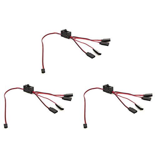 GREOHNMPAW 3PCS RC Servo Extension 1 Bis 4 Y Drahtkabel LED Lichtsteuerung Netzschalter für JR Futaba RC Modell GREOHNMPAW 3PCS RC Servo Extension 1 Bis 4 Y Drahtkabel LED Lichtsteuerung Netzschalter für JR Futaba RC Modell von GREOHNMPAW
