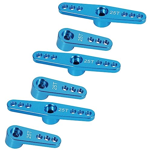 GREOHNMPAW 3X 25T Aluminium RC Servo Arm Horn für Futaba Savox Xcore HD RC Elektrowerkzeuge, Blau von GREOHNMPAW