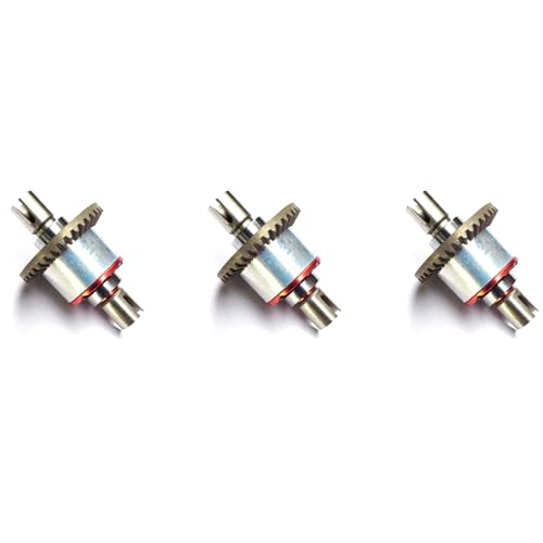 GREOHNMPAW 3X Voll Metall Ganzmetall Differential Getriebe Upgrade Teile für 144001 124019 124018 RC Auto Teile von GREOHNMPAW