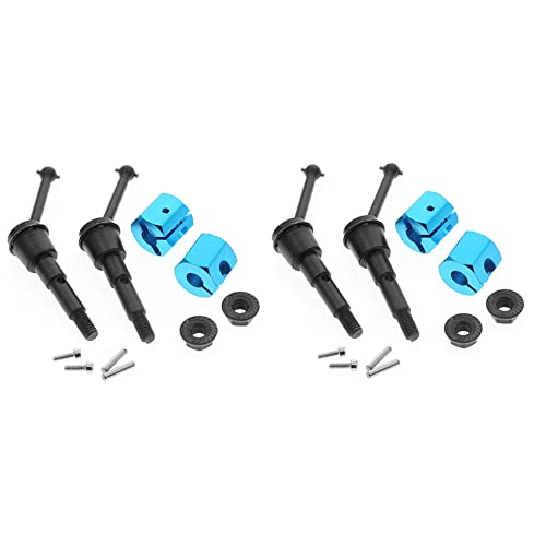 GREOHNMPAW 4 Stücke Metall Antriebswellen CVD und Adaptermutter Set für SW 01 SW01 1/24 4WD Truck RC Auto Upgrade Teile,1 von GREOHNMPAW