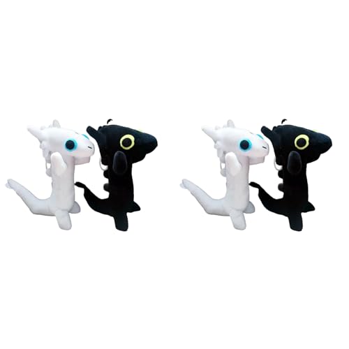 GREOHNMPAW 4 Toothless Dancing Meme PlüSchtier Tanzender Drache GefüLlte Weiche Tiere PlüSchtiere 25Cm Puppe Anime Spielzimmer Kissen von GREOHNMPAW