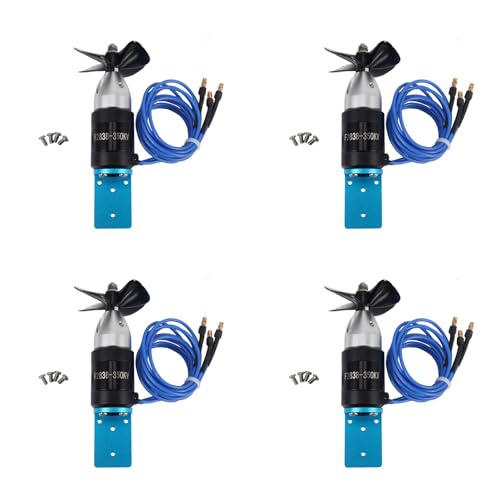 GREOHNMPAW 4X IPX8 Wasserdichtes Unterwasser Strahl Ruder 2838 350KV 2,4KG Schub BüRstenloser Motor mit 55Mm 60Mm Propeller für ROV RC Boote CCW von GREOHNMPAW