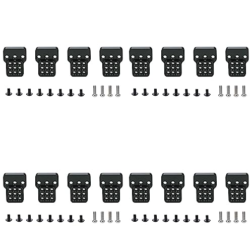 GREOHNMPAW 4X Metallverstellbarer Stoßdämpferhalterungs-Verlängerungssitz für C14 C24 C34 C44 B14 B16 B24 B36 1/16 RC-Autoteile, Schwarz von GREOHNMPAW