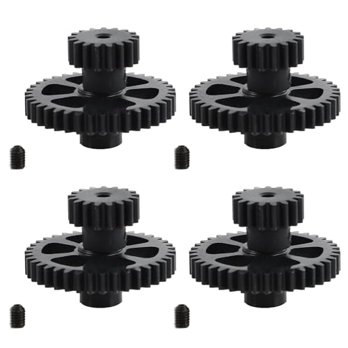 GREOHNMPAW 4X Upgrade Teil Metall Untersetzung Getriebe + Motor Getriebe Ersatzteile für A949 A959 A969 A979 K929 RC Auto Fernbedienung Spielzeug Teile von GREOHNMPAW