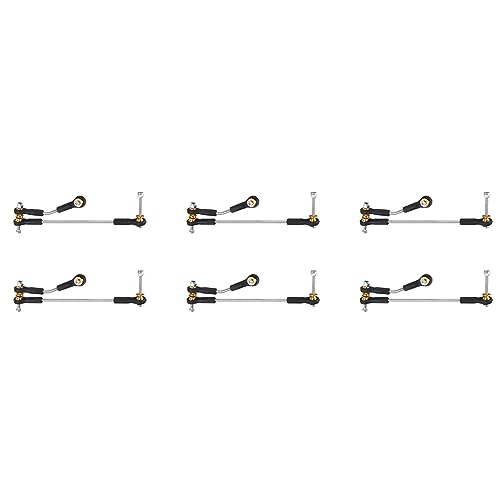 GREOHNMPAW 6 Set Lenken Stange Servo Stange Upgrade Teile für B14 B24 B16 B36 C14 C24 C44 1/16 RC von GREOHNMPAW