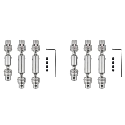 GREOHNMPAW 6 Stücke Metall Antriebswelle CVD für B16 B36 Q60 Q63 Q64 MN77 FY004 6WD 1/16 RC Auto Upgrade Teile,1 von GREOHNMPAW