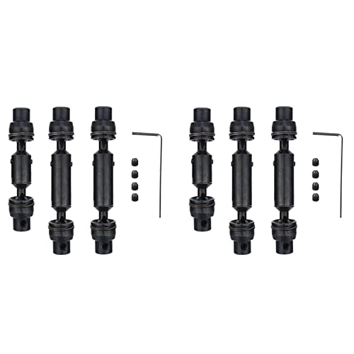 GREOHNMPAW 6 Stücke Metall Antriebswelle CVD für B16 B36 Q60 Q63 Q64 MN77 FY004 6WD 1/16 RC Auto Upgrade Teile,2 von GREOHNMPAW