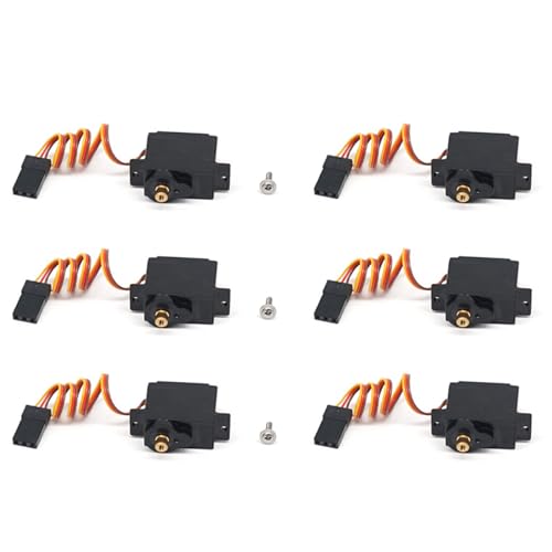 GREOHNMPAW 6X Metall Getriebe 5G Servo K989-58 für K969 K979 K989 K999 P929 P939 1/28 A202 A232 1/24 RC Auto Upgrade Teile von GREOHNMPAW