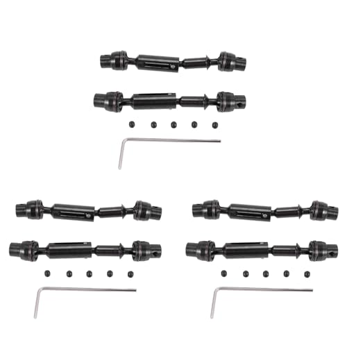 GREOHNMPAW 6X Metall Vorne Hinten Antriebs Welle für 1/16 B36 B16 C1 C14 C24 B24 Truck RC Auto Teile von GREOHNMPAW