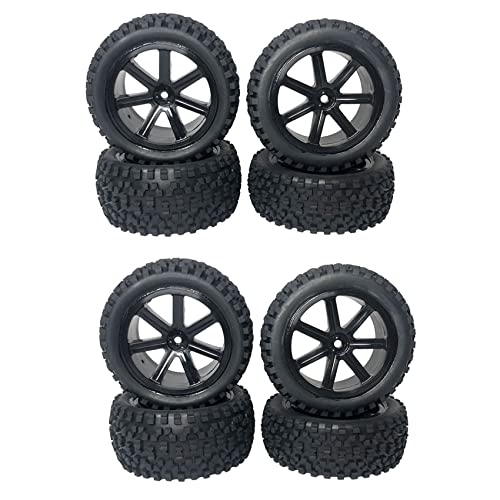 GREOHNMPAW 8 Stück Große Reifen Verbreiterung Reifen Rad für 144001 144010 124019 124018 124017 12428 1/12 1/14 RC Auto Upgrade Zubehör Teile von GREOHNMPAW