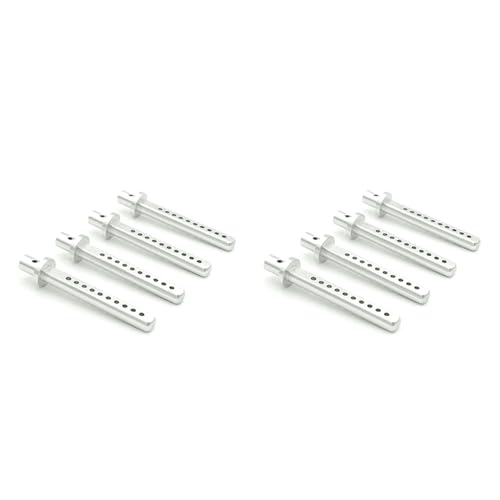 GREOHNMPAW 8 Stück Metall RC Auto Hülle Spalten Körper Beiträge Halterung für 1/10 Crawler Auto Axial SCX10 SCX10 II D90,Silber von GREOHNMPAW