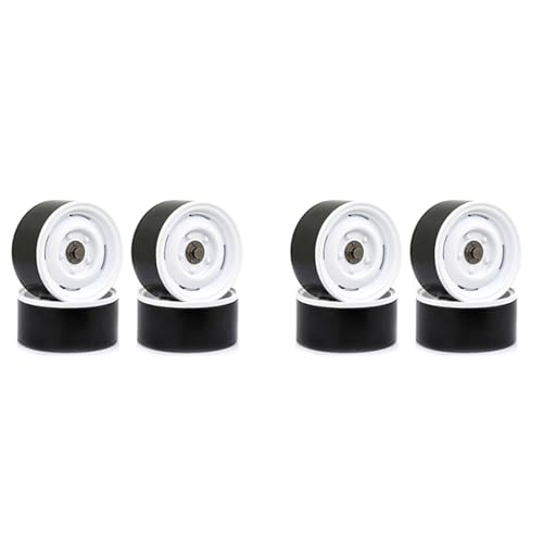 GREOHNMPAW 8 Stücke Metall 1.9 Beadlock Rad Felgen Nabe für 1/10 RC Crawler Auto Axial SCX10 90046 TRX4 D90 Redcat, von GREOHNMPAW